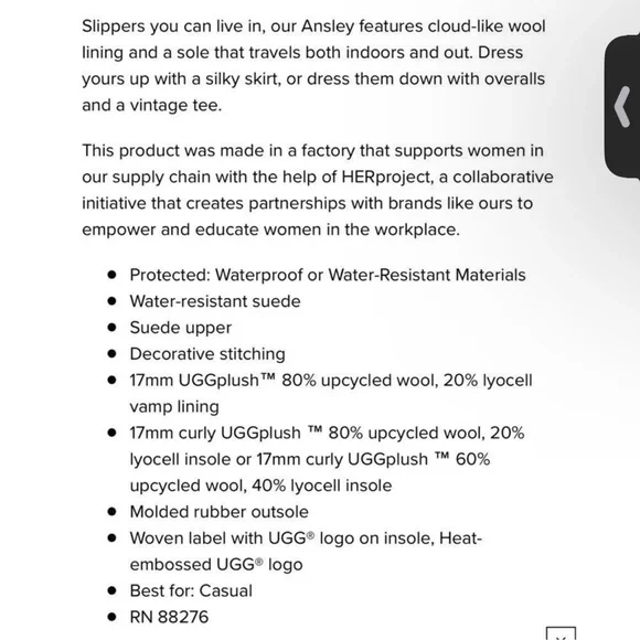 UGG Ansley Suede Moccasin Slippers in Chestnut Size 10 -- SUPER COMFY! - Picture 9 of 9